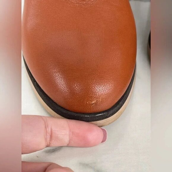 See By Chloe chestnut Leather Ankle Length Boots Size 40/9.5 - Picture 3 of 12
